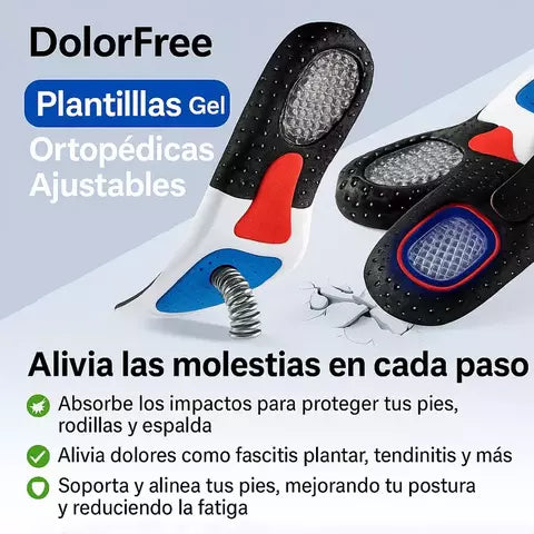 PLANTILLAS ORTOPÉDICAS ALIVIA DOLOR + SEPARADOR DE DEDOS DE REGALO