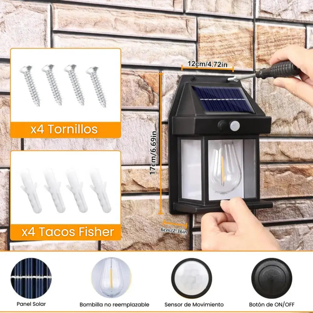 PROMO 2x1: FAROL SOLAR PREMIUM CON SENSOR DE MOVIMIENTO