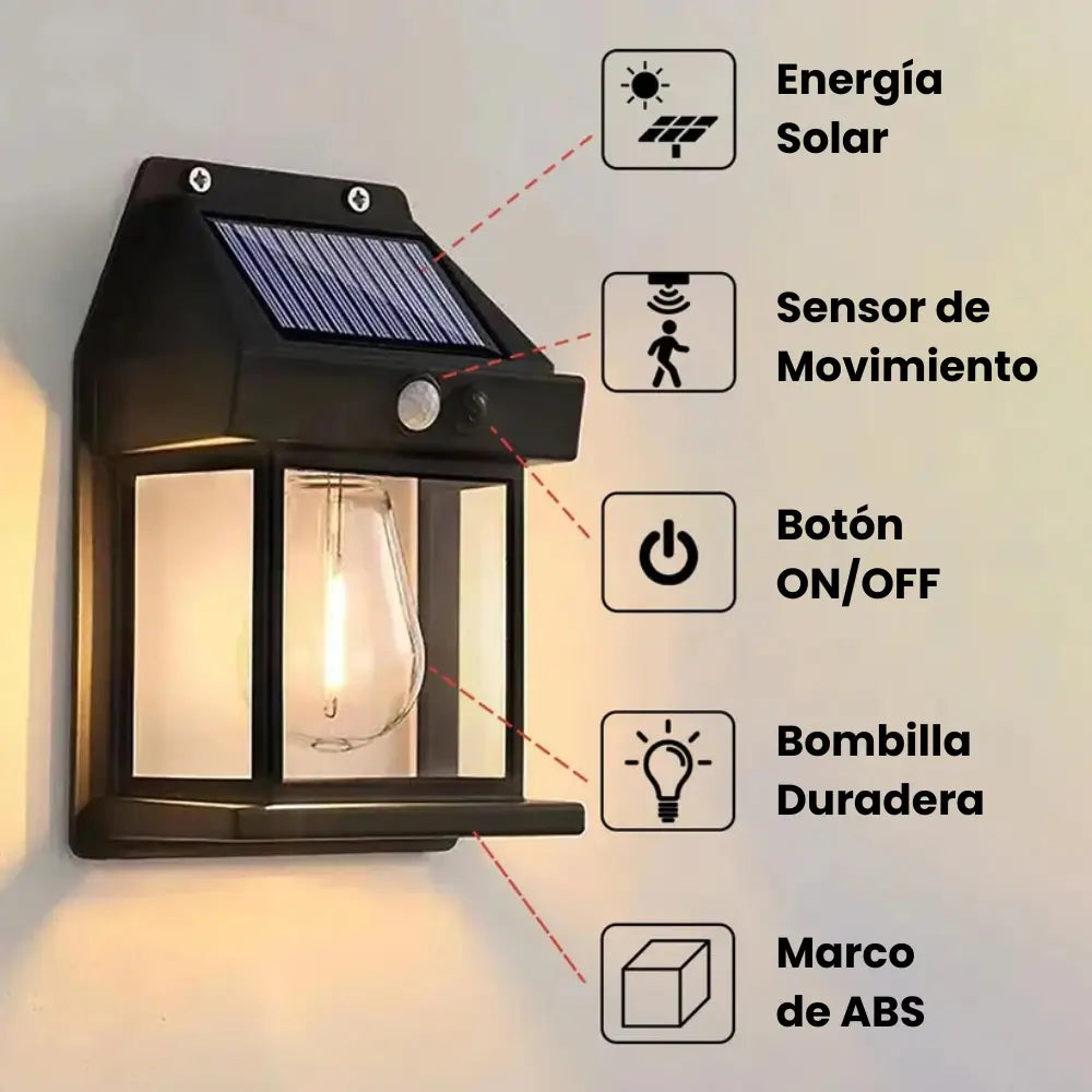 PROMO 2x1: FAROL SOLAR PREMIUM CON SENSOR DE MOVIMIENTO