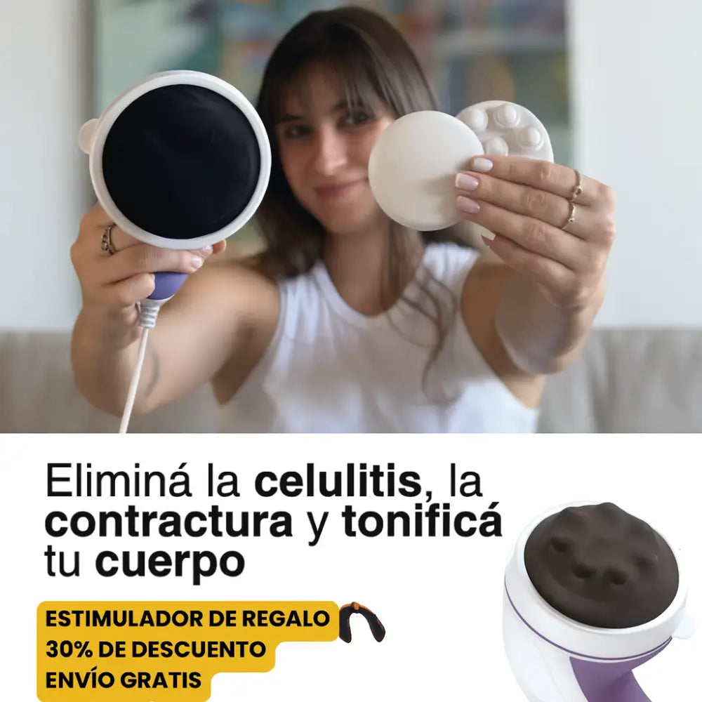 MASAJEADOR ANTI-CELULITIS + ELECTRO ESTIMULADOR DE GLUTEOS 🎁