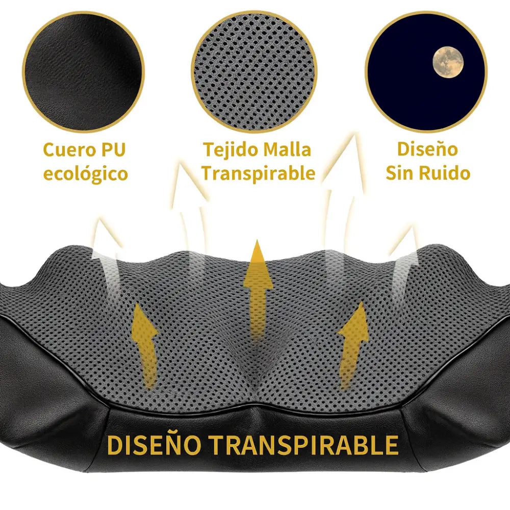 MASAJEADOR SHIATSU DE CUELLO Y ESPALDA