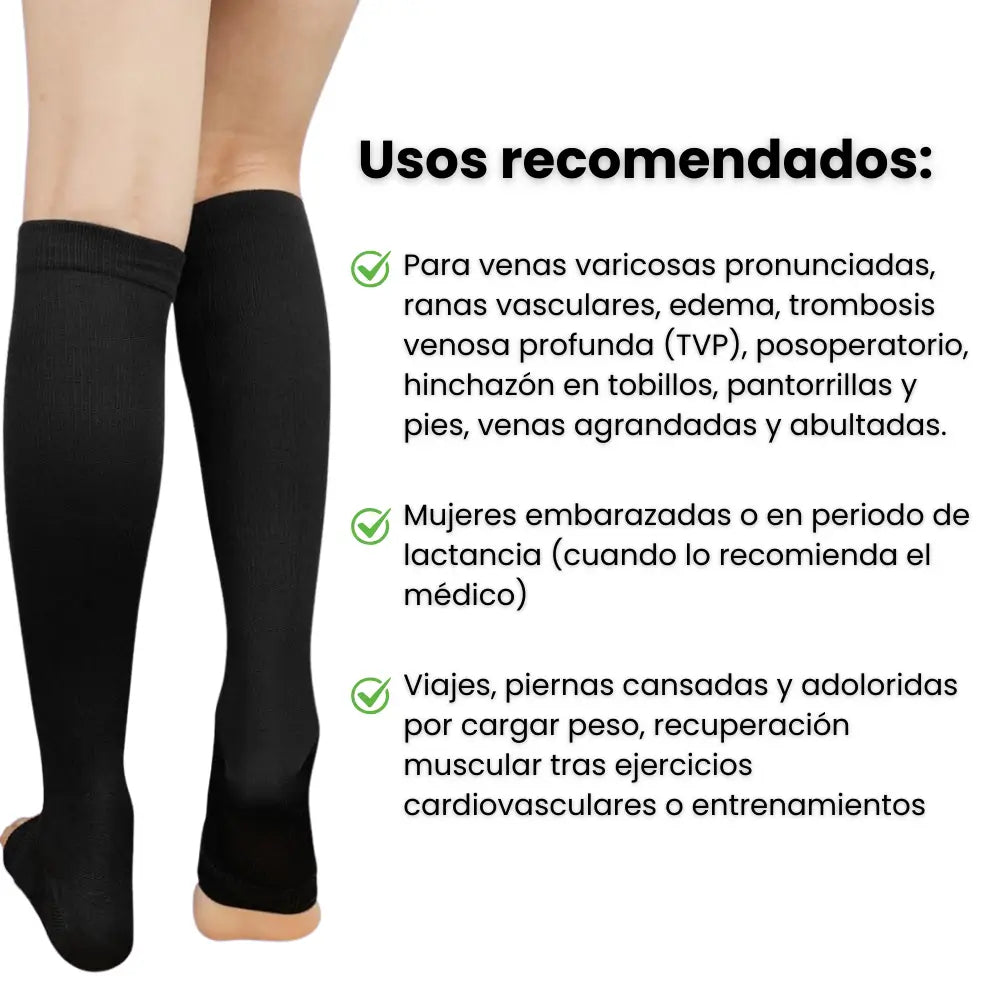 MEDIAS PREMIUM DE COMPRESIÓN CON CIERRE