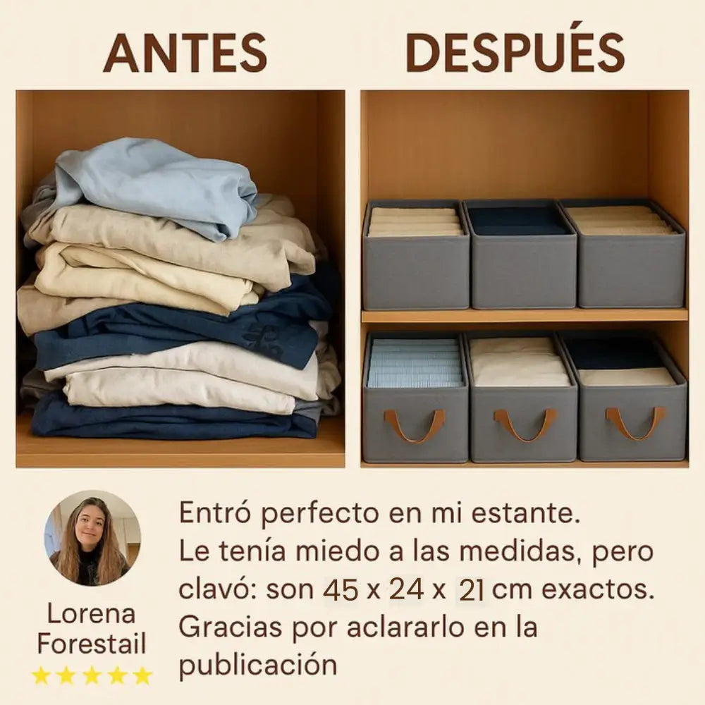 PROMO 3x1: ORGANIZADORES DE ROPA PLEGABLES