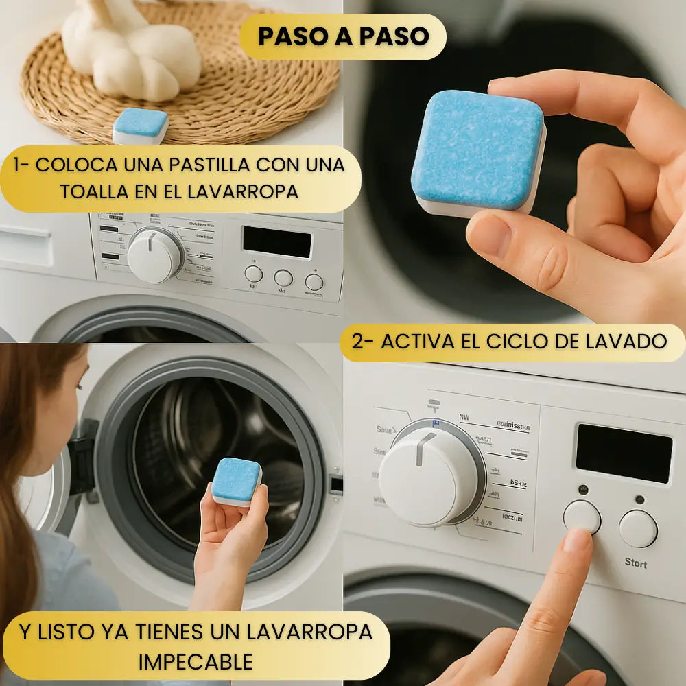 PACK 12 PASTILLAS ANTIBACTERIALES PARA LAVARROPA