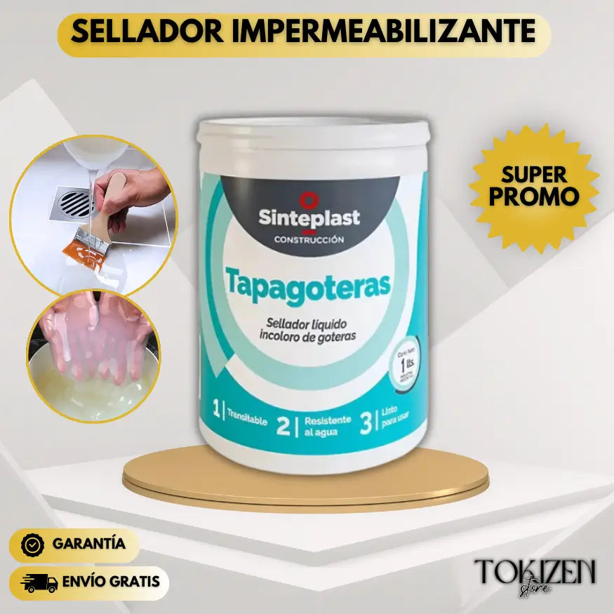 SELLADOR IMPERMEABILIZANTE TRANSPARENTE 1 LITRO
