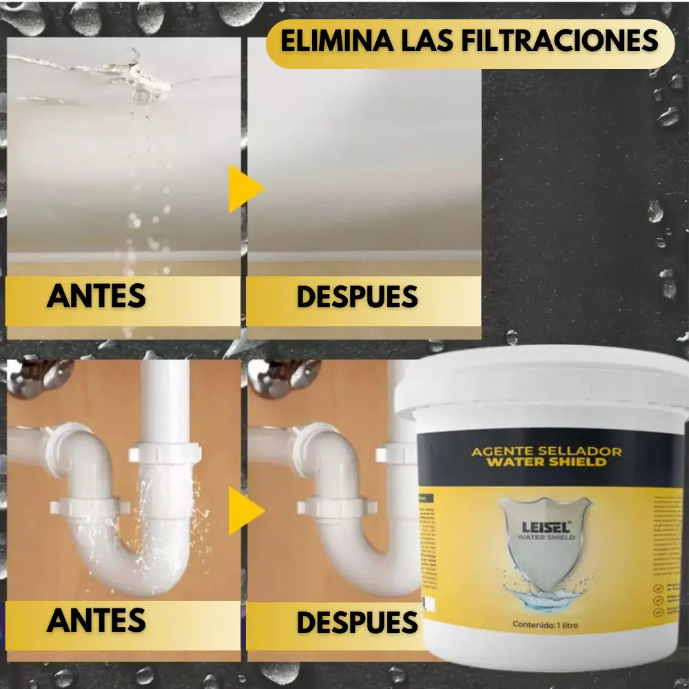 LEISEL SELLADOR IMPERMEABILIZANTE TRANSPARENTE 1 LITRO