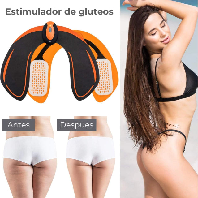 ELECTRO ESTIMULADOR DE GLÚTEOS + ABDOMEN, BRAZOS Y PIERNAS DE REGALO