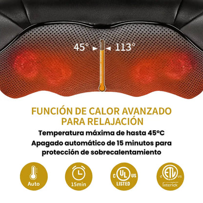 MASAJEADOR SHIATSU DE CUELLO Y ESPALDA