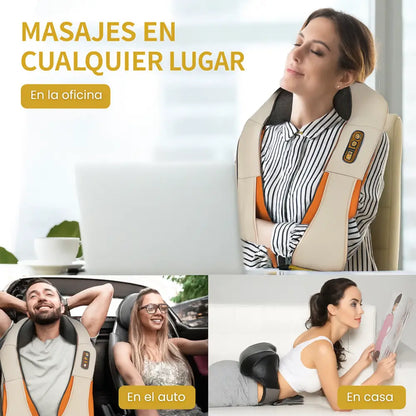 MASAJEADOR SHIATSU DE CUELLO Y ESPALDA