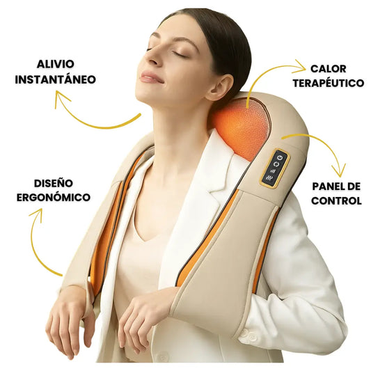 MASAJEADOR SHIATSU DE CUELLO Y ESPALDA